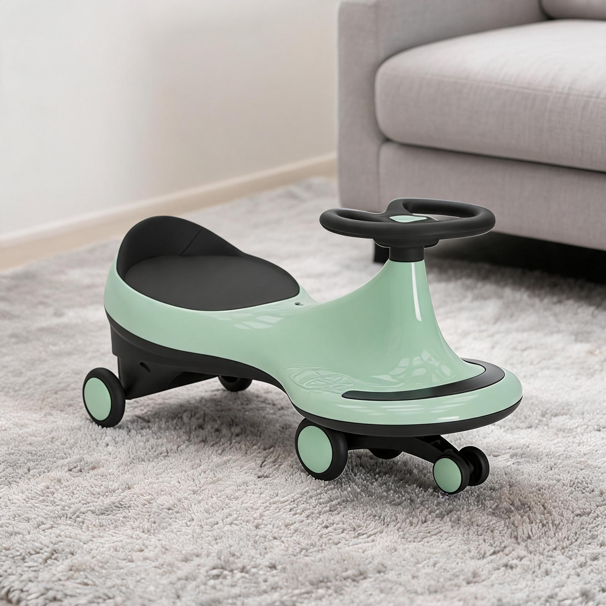 Mint Green Baby Ride On Toy Car