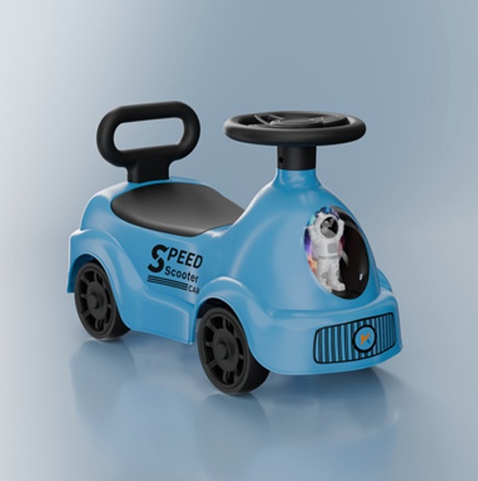 Blue Ride On Toy Car For Kids