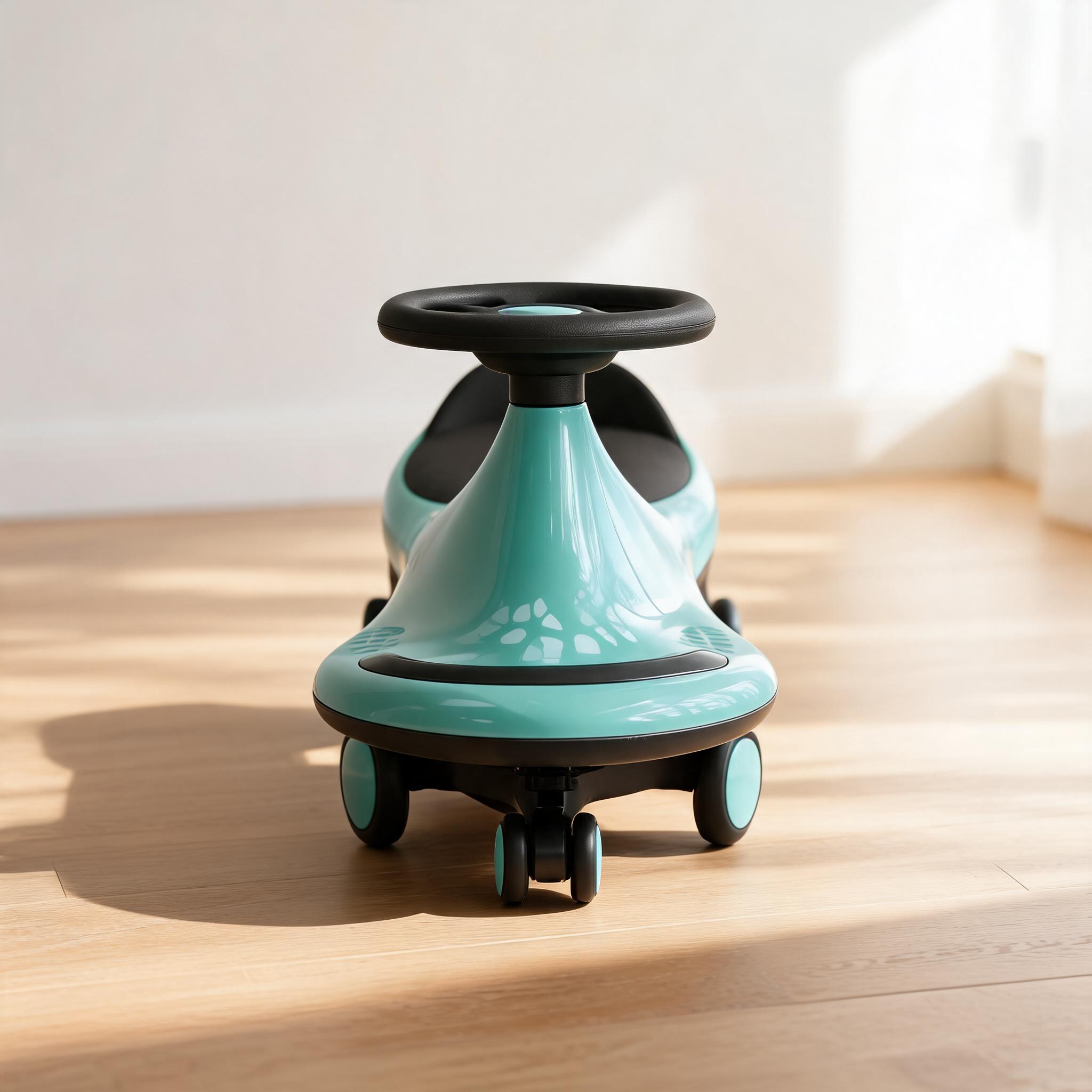 Turquoise Kids Ride On Wiggle Car