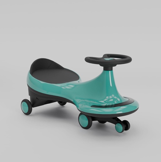 Turquoise Kids Ride On Wiggle Car