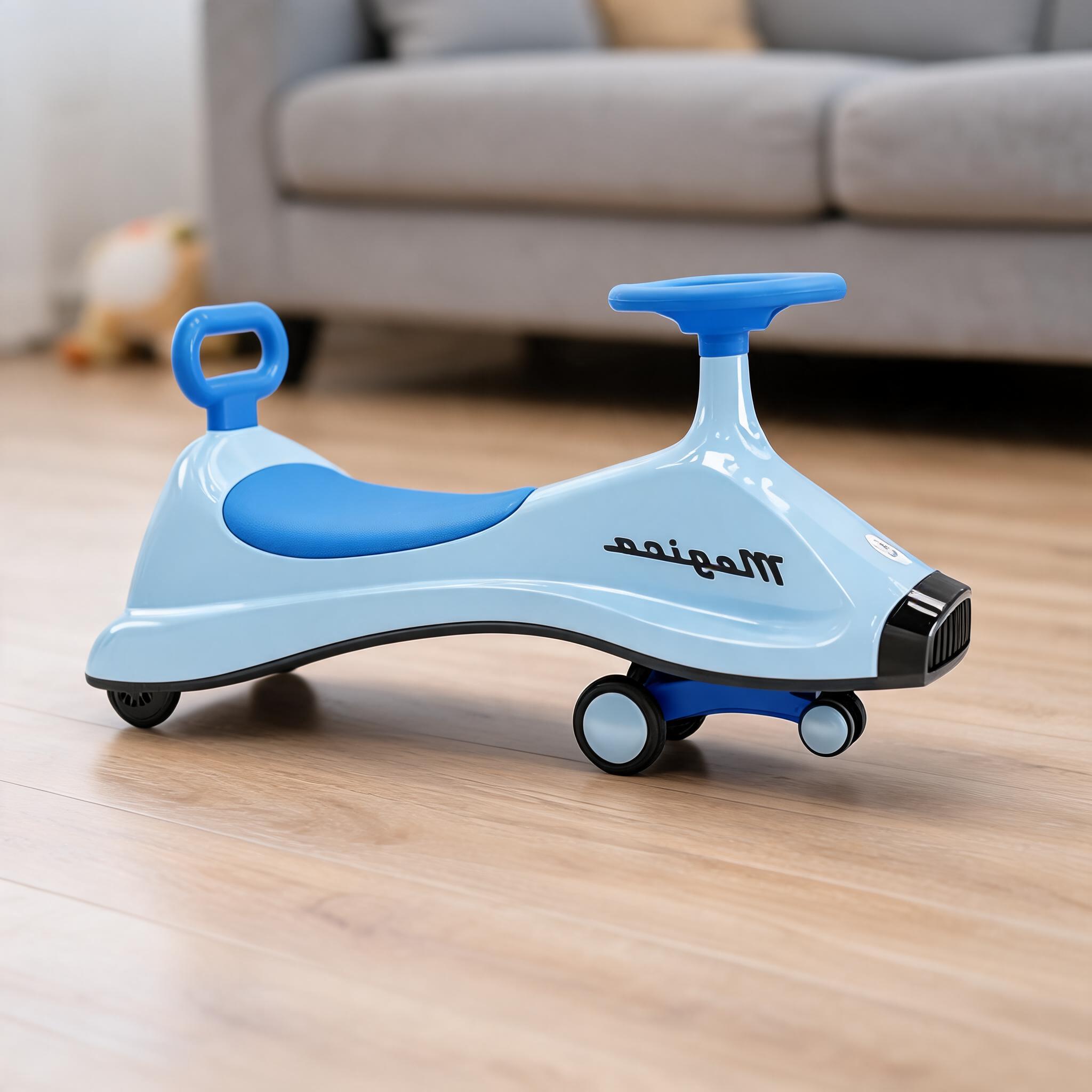 Blue Ride On Wiggle Car Toy