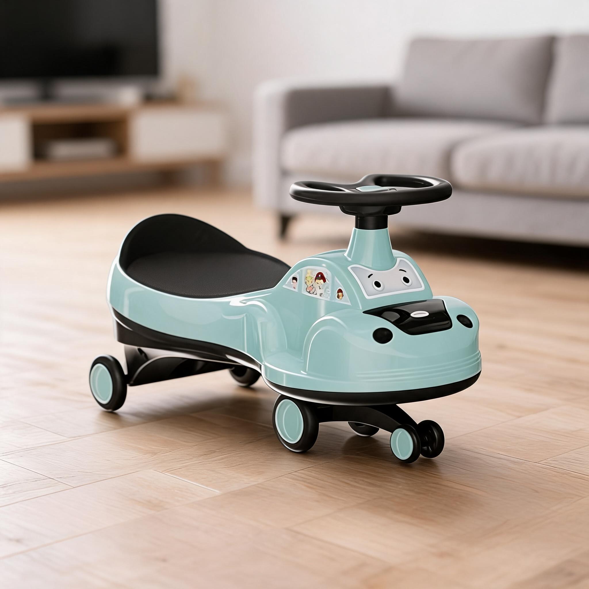 Mint Green Baby Ride On Toy Car