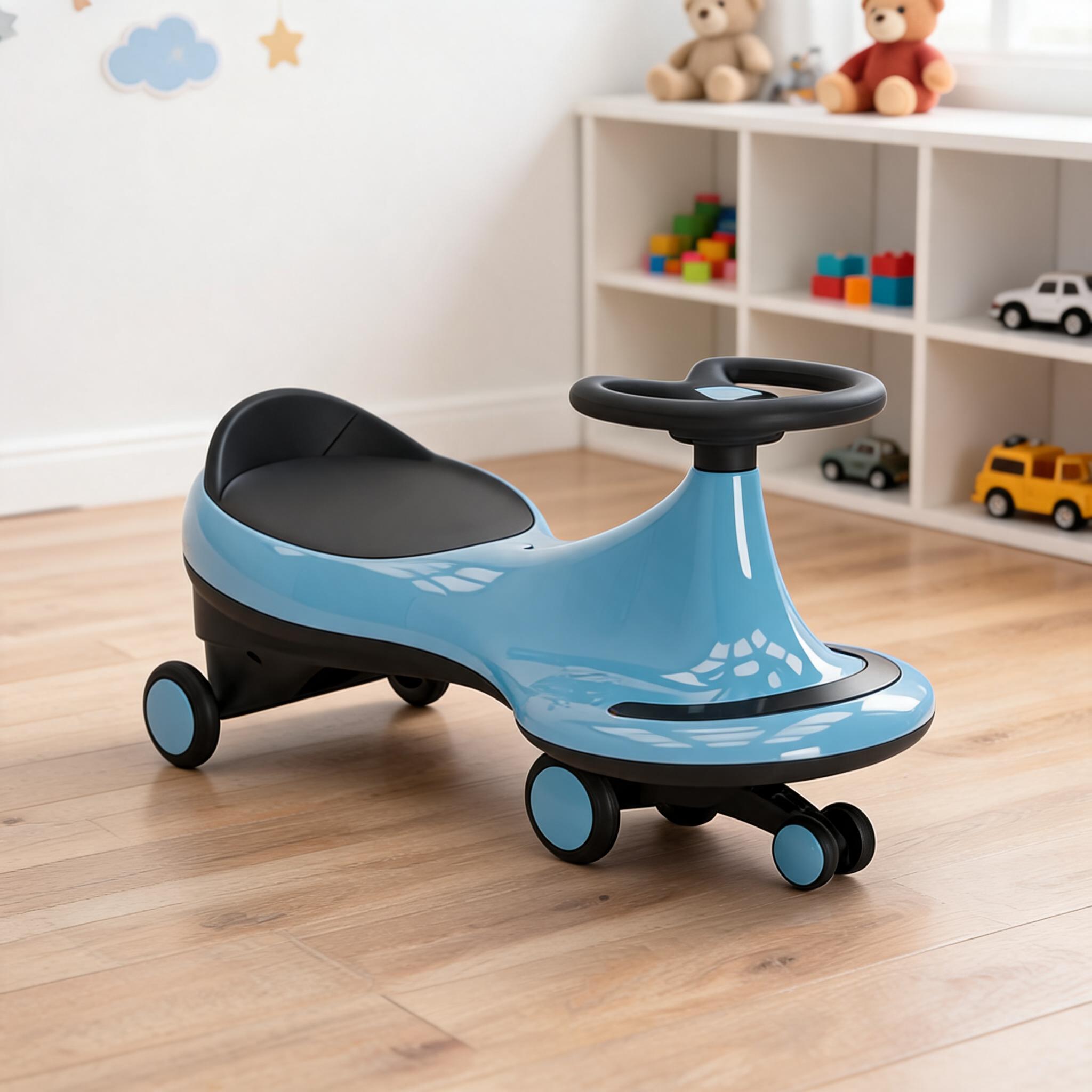 Blue Kids Ride On Wiggle Car