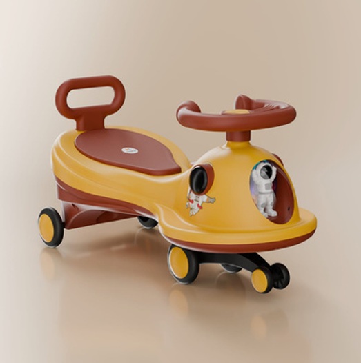 Yellow Astronaut Ride On Toy Car