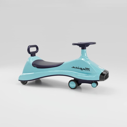 Aqua Blue Wiggle Ride On Car