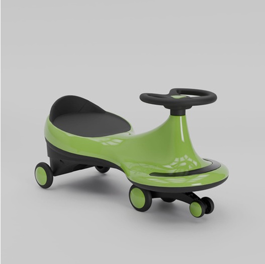 Green Ride On Wiggle Car With Steering Wheel