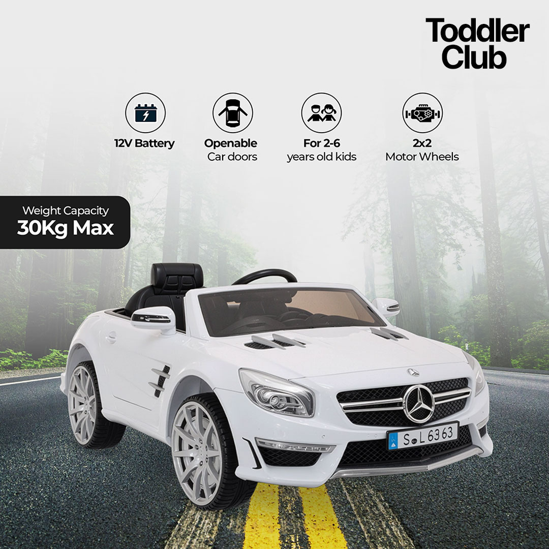 Dream Car Kids Electric Ride-On Car – White