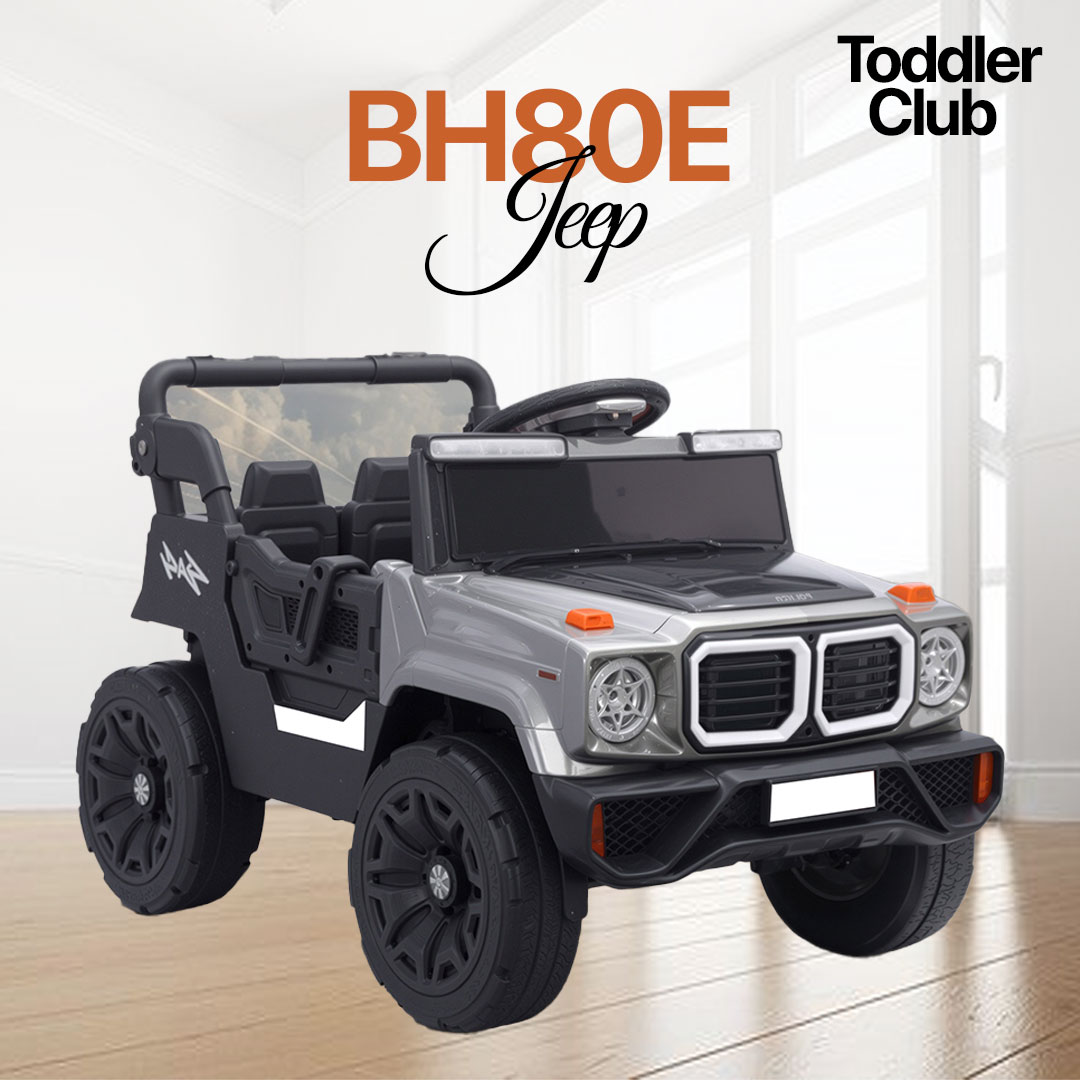 Bh80 Kids Electric Ride-On Jeep – Black