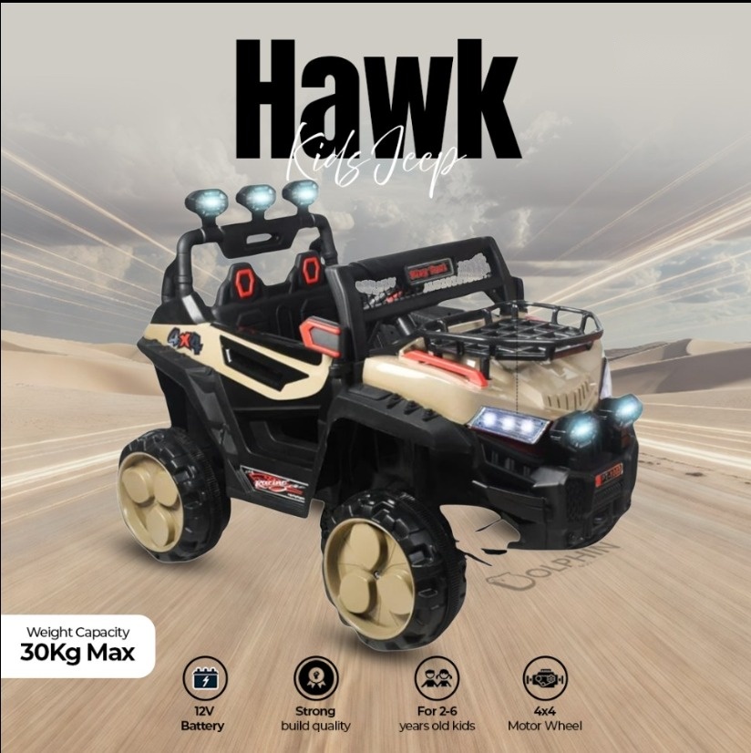 Hawk Jeep Kids Ride-On-Toys